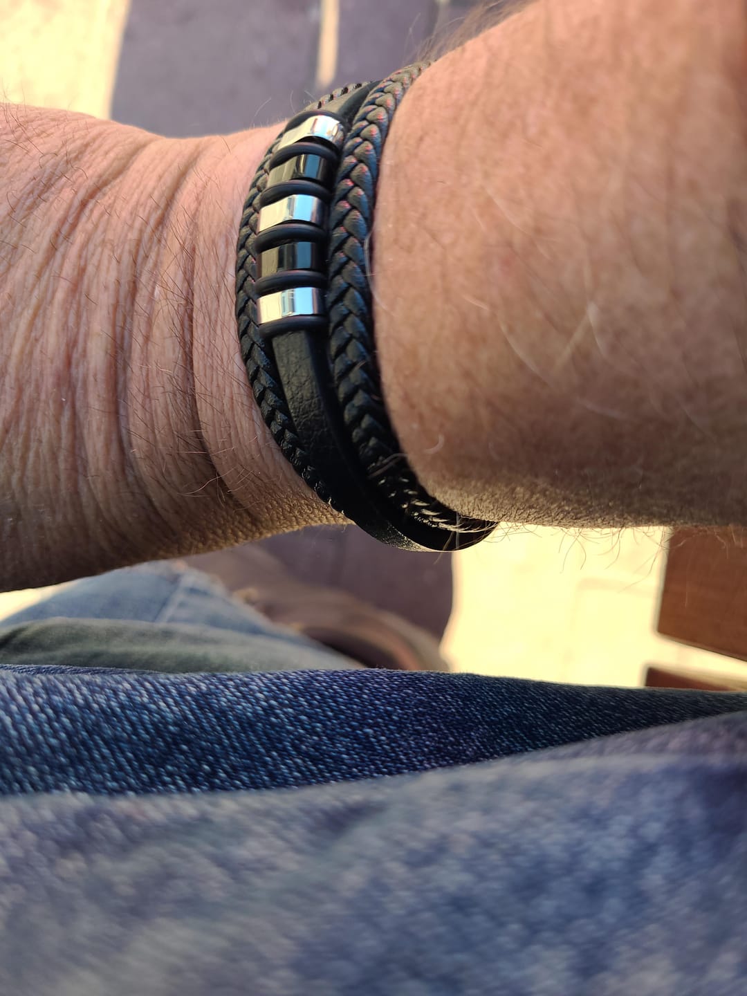 Customer photo review of Lederarmband "Glory"