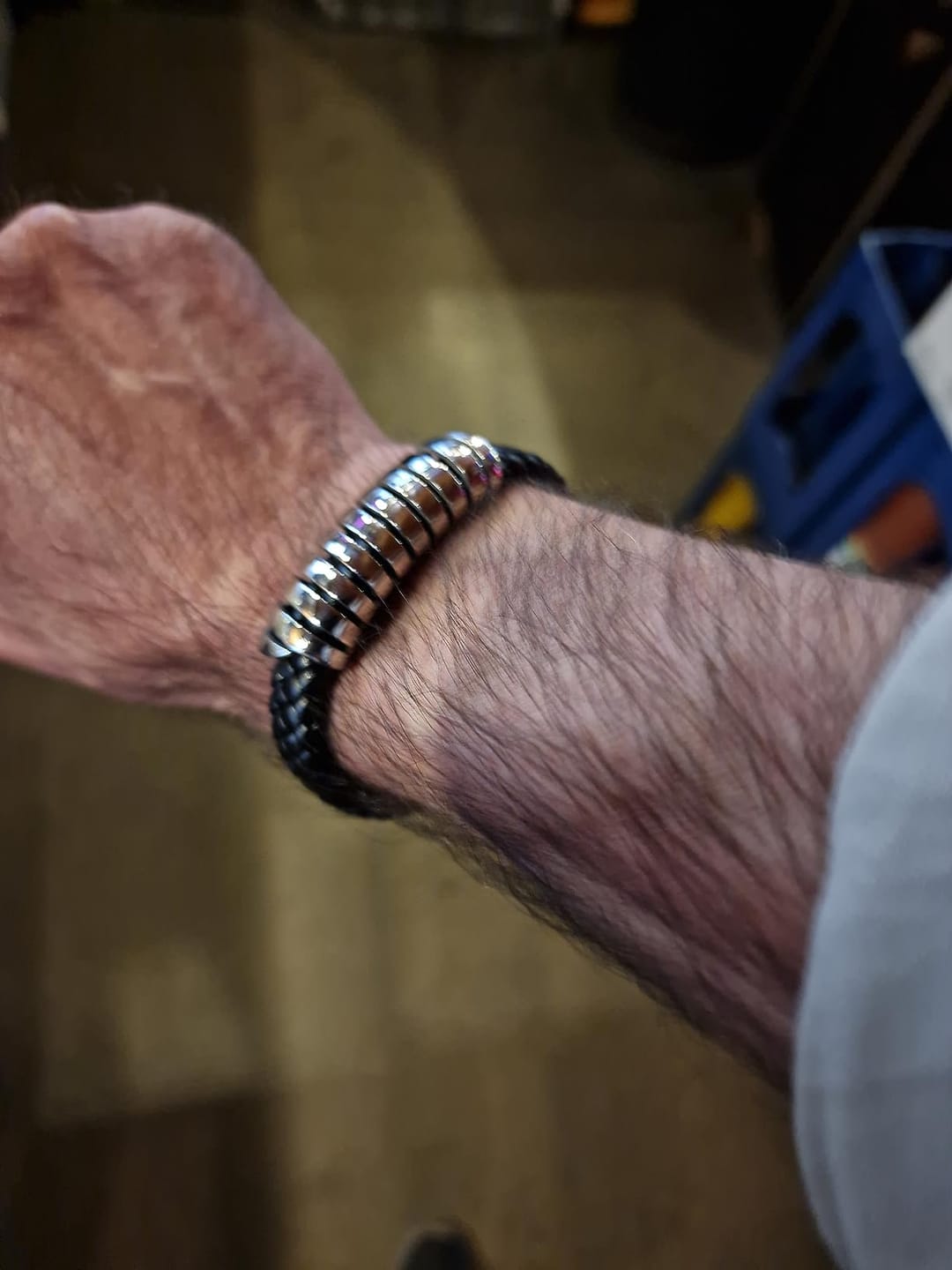 Customer photo review of Lederarmband "Helix"