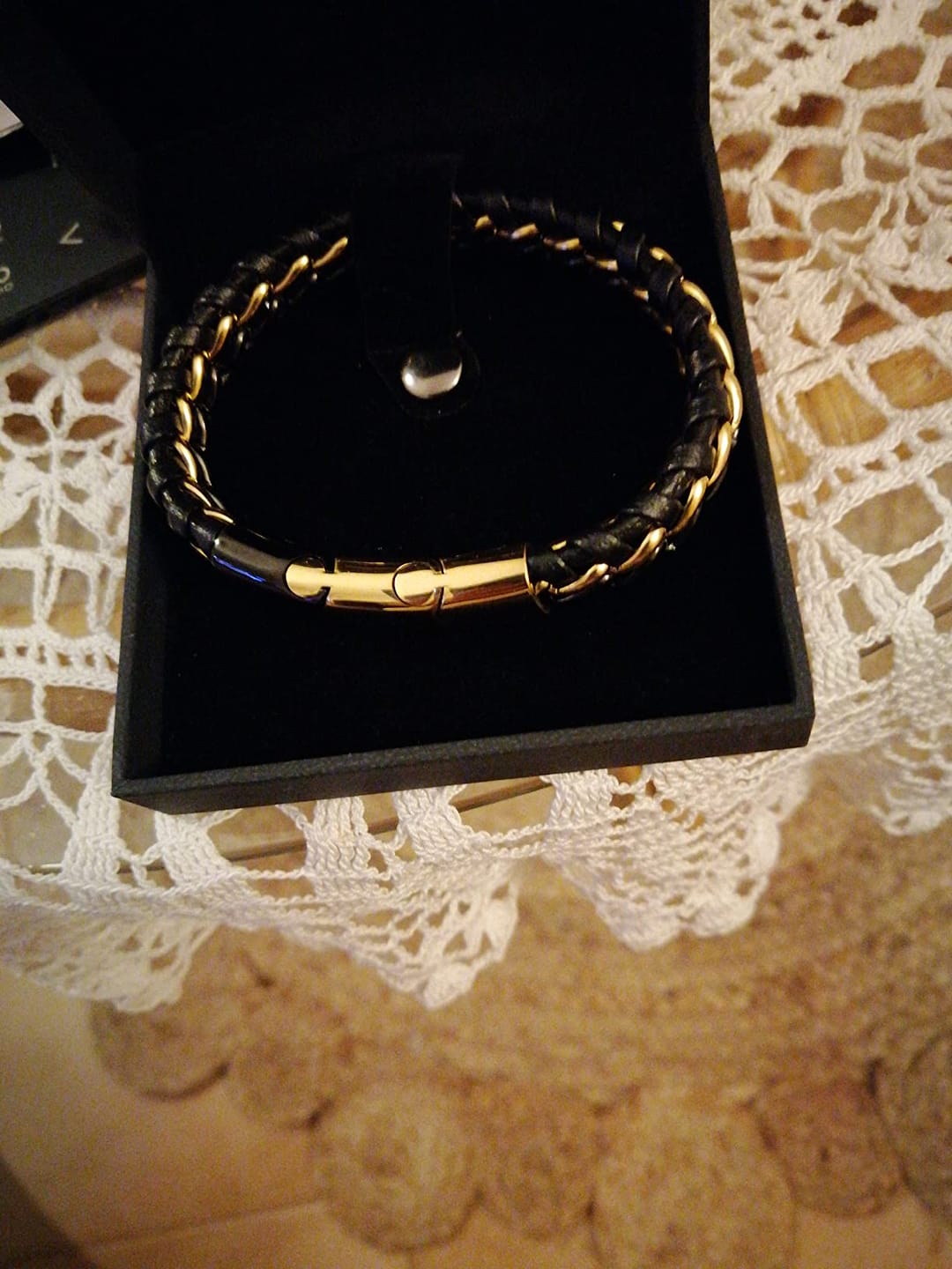 Customer photo review of Lederarmband "Steel"