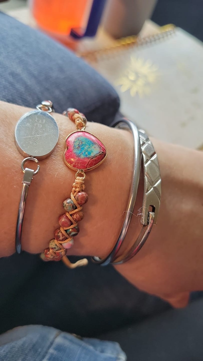 Customer photo review of Passionate Heart Jasper Bracelet