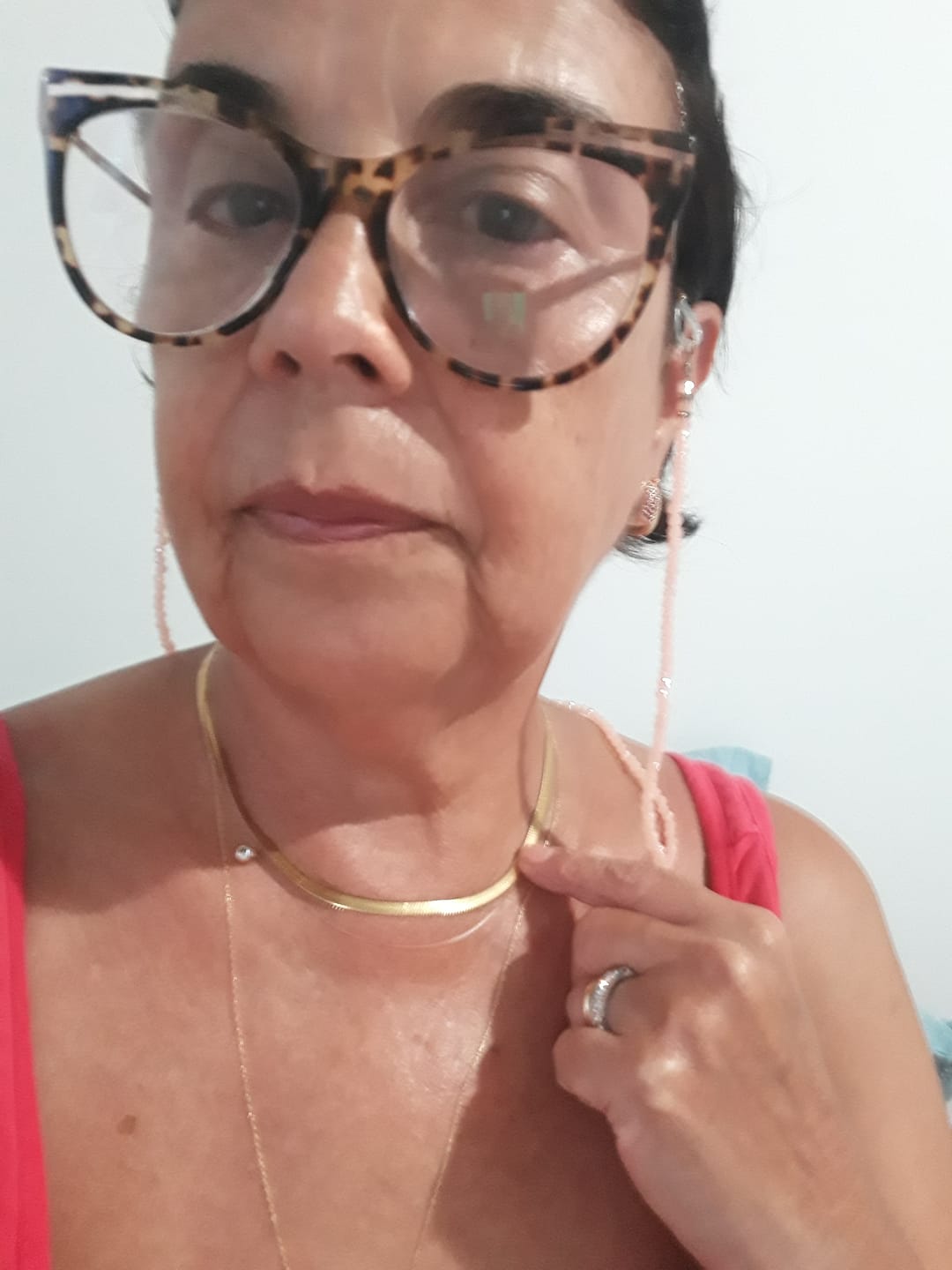 Customer photo review of Colar Malha Snake Dourado Banhado em Ouro 18K
