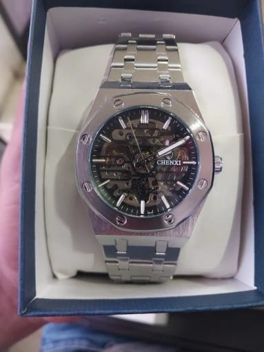 Customer photo review of Skeleton Vortex Automatic Mechanical Watch