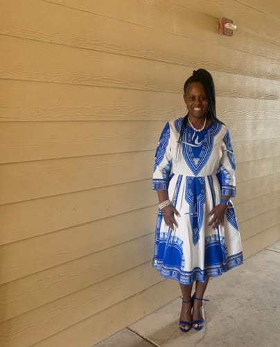Customer photo review of Dashiki Dress- Zeta
