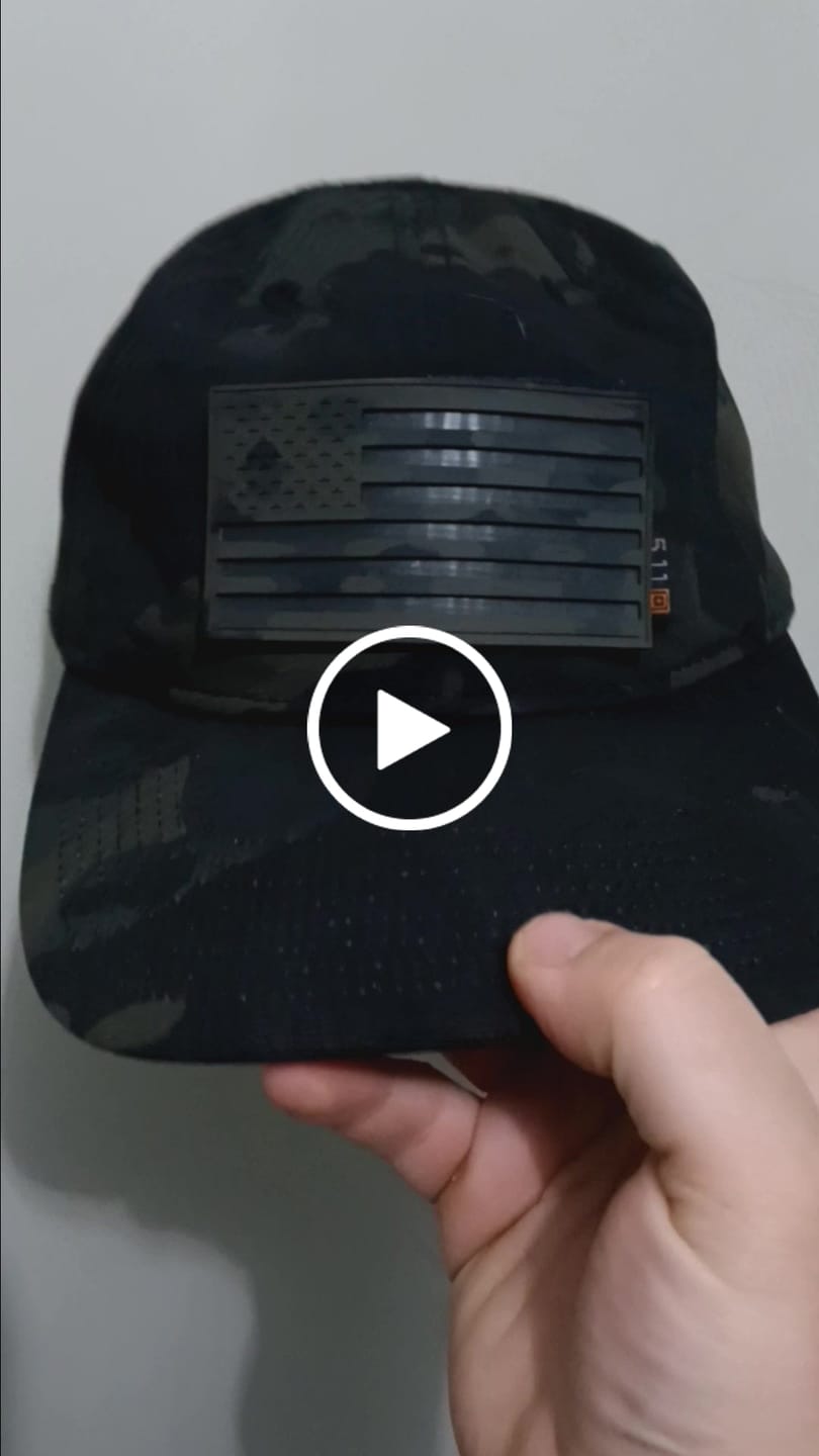 Customer video review of Blended Camo American Flags