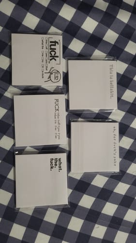 Customer photo review of Goofy Sticky Notes
