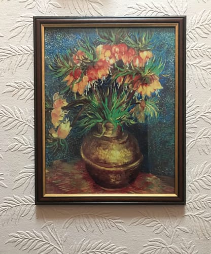 Customer photo review of Crown Imperials in a Copper Vase by Vincent van Gogh,A3(16x12")Poster