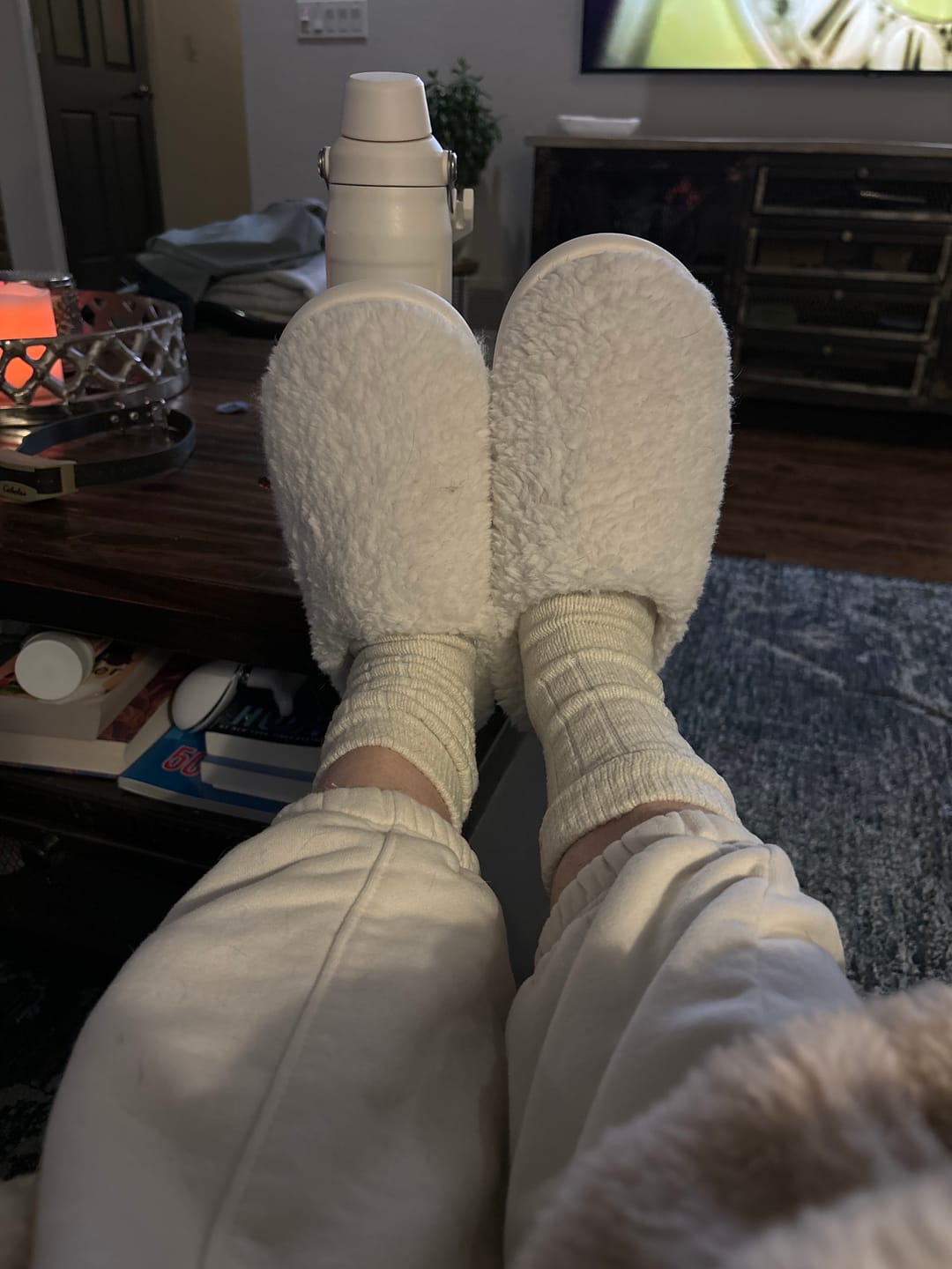 Customer photo review of Nordic Plush Slippers