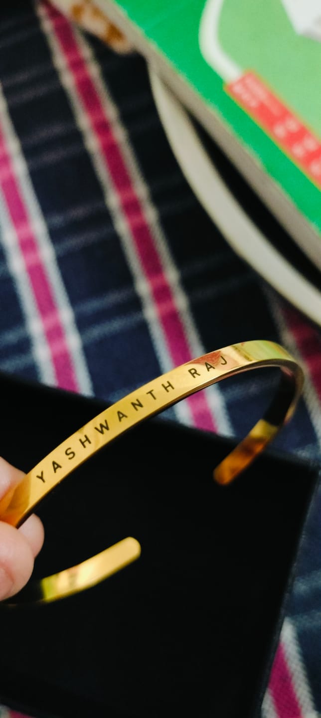 Customer photo review of Personalised Classic Bracelet