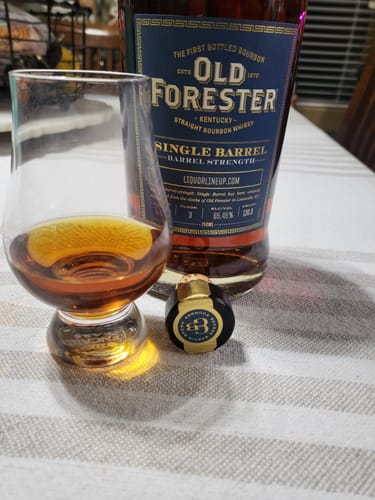 Customer photo review of OLD FORESTER | BARREL STRENGTH | SINGLE BARREL BOURBON | LIQUOR LINEUP