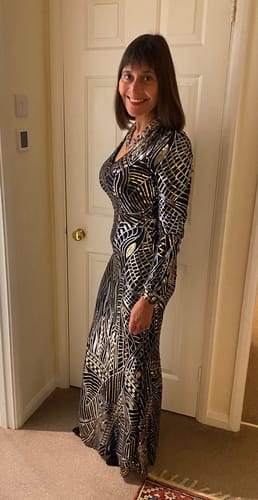 Customer photo review of STORM Black & Gold Statement Necklace
