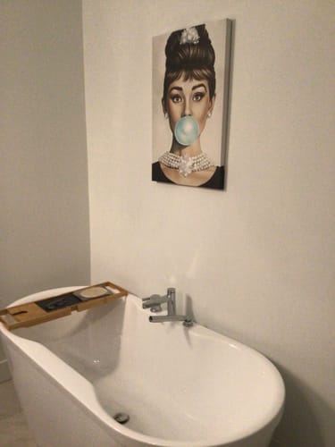 Customer photo review of 'Audrey Hepburn' Framed Canvas