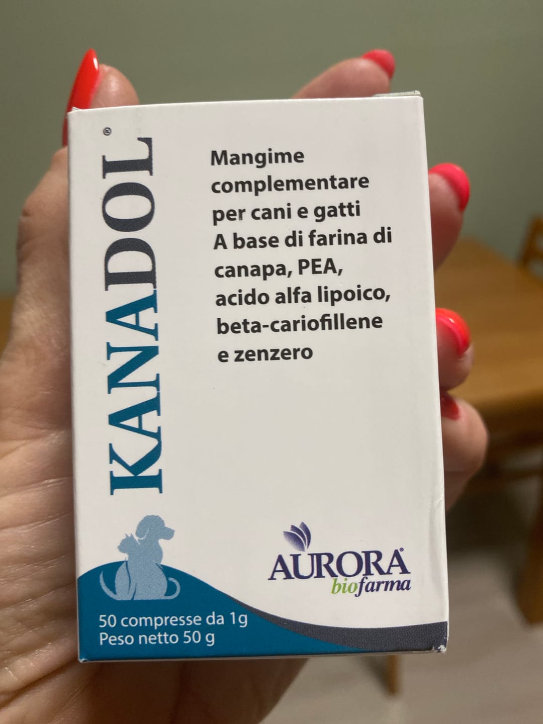 Customer photo review of KANADOL 50 cpr - Salute e Benessere Cani e Gatti