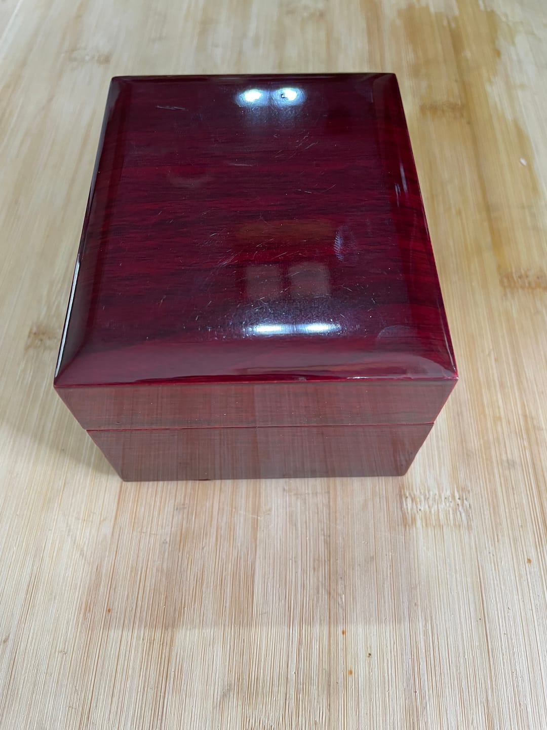 Customer photo review of To My Son - Love, Mom - Engraved Wood Watch - SS492