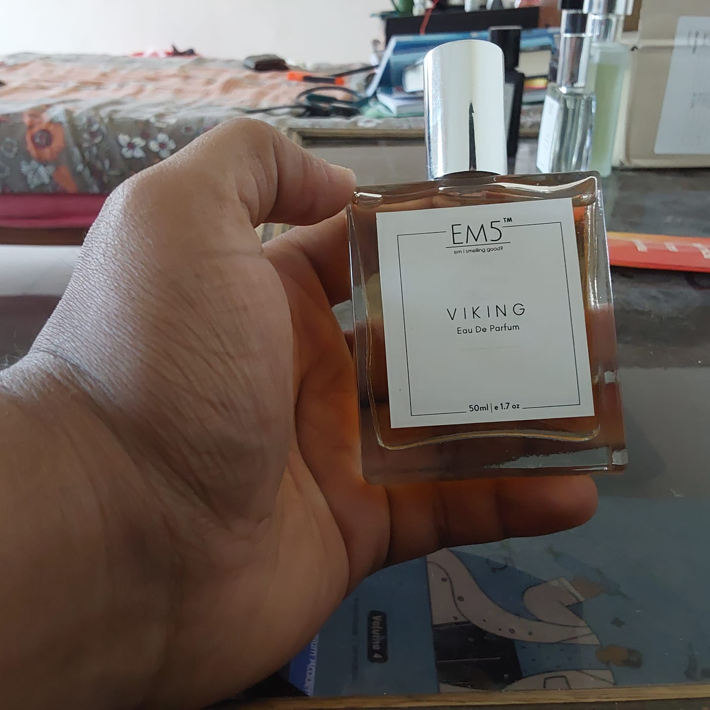 Customer photo review of EM5™ Viking Perfume for Men | Strong and Long Lasting Spray | Aromatic Citrus Woody | Luxury Gift for Men / Women | 50 ml Spray