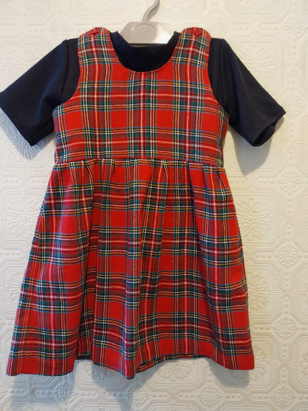 Customer photo review of Red Tartan Brushed Cotton Fabric