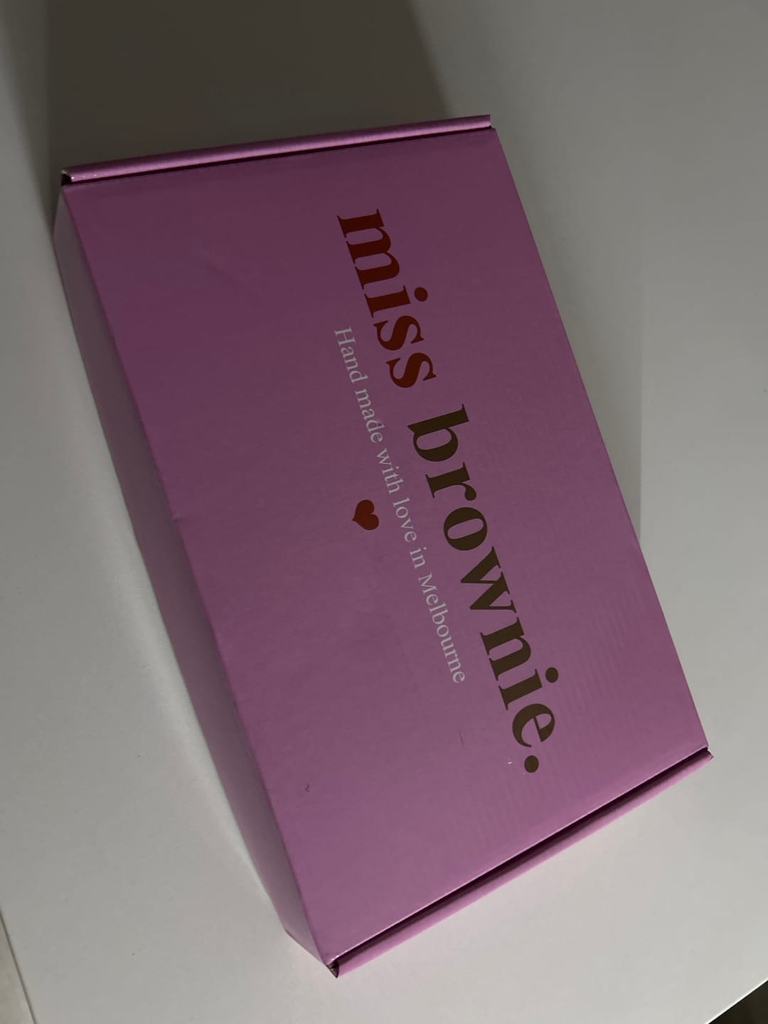 Customer photo review of Custom Love Brownie