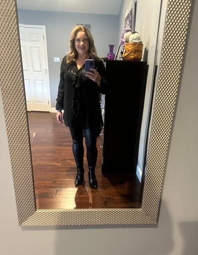 Customer photo review of Ruffled elegant style blouse