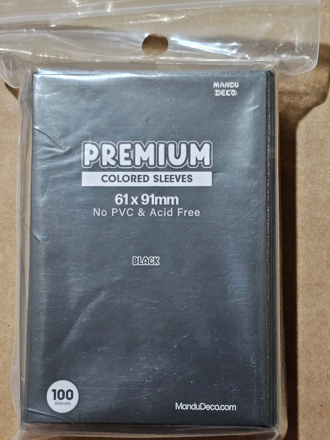 Customer photo review of COLORED PHOTOCARD SLEEVES - 61x91mm