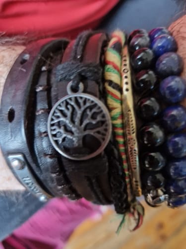 Customer photo review of BRACELET YGGDRASIL - CUIR