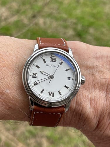 Customer photo review of Saddle Brown Calfskin