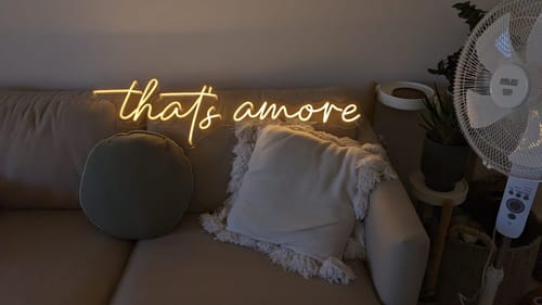 Customer photo review of Custom Neon Signs