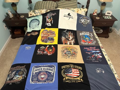 Customer photo review of Classic T-Shirt Blanket