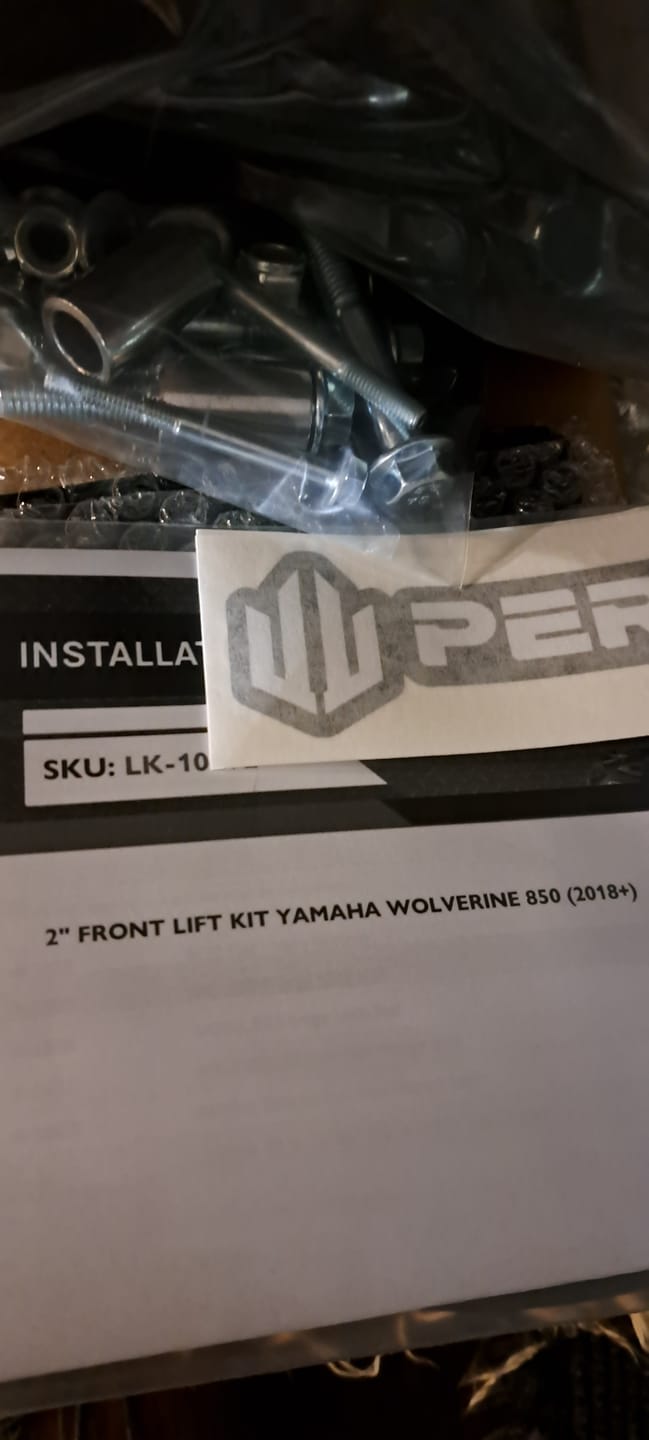 Customer photo review of 2 Inch | Yamaha Wolverine 850 X2 Front Lift Kit (2018+)