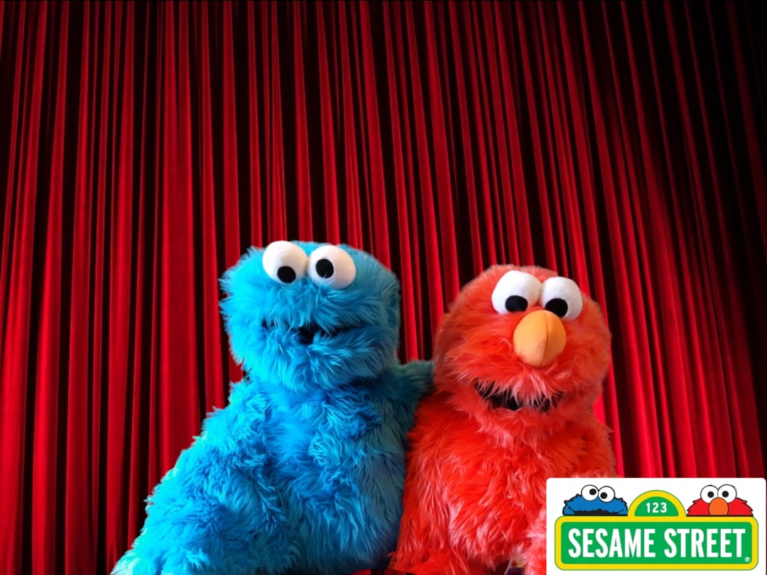 Customer photo review of Elmo Marionnette Sesame Street