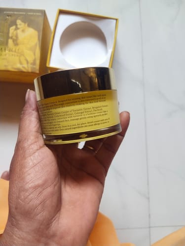 Customer photo review of Turmeric Night Repair Cream