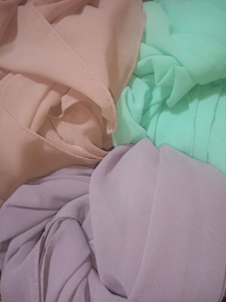 Customer photo review of Georgette Hijab Bundle Of 7