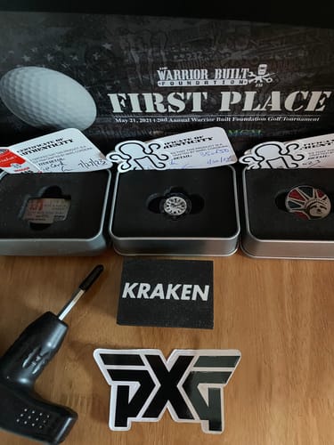 Customer photo review of Kraken Watch Ball Marker Blue
