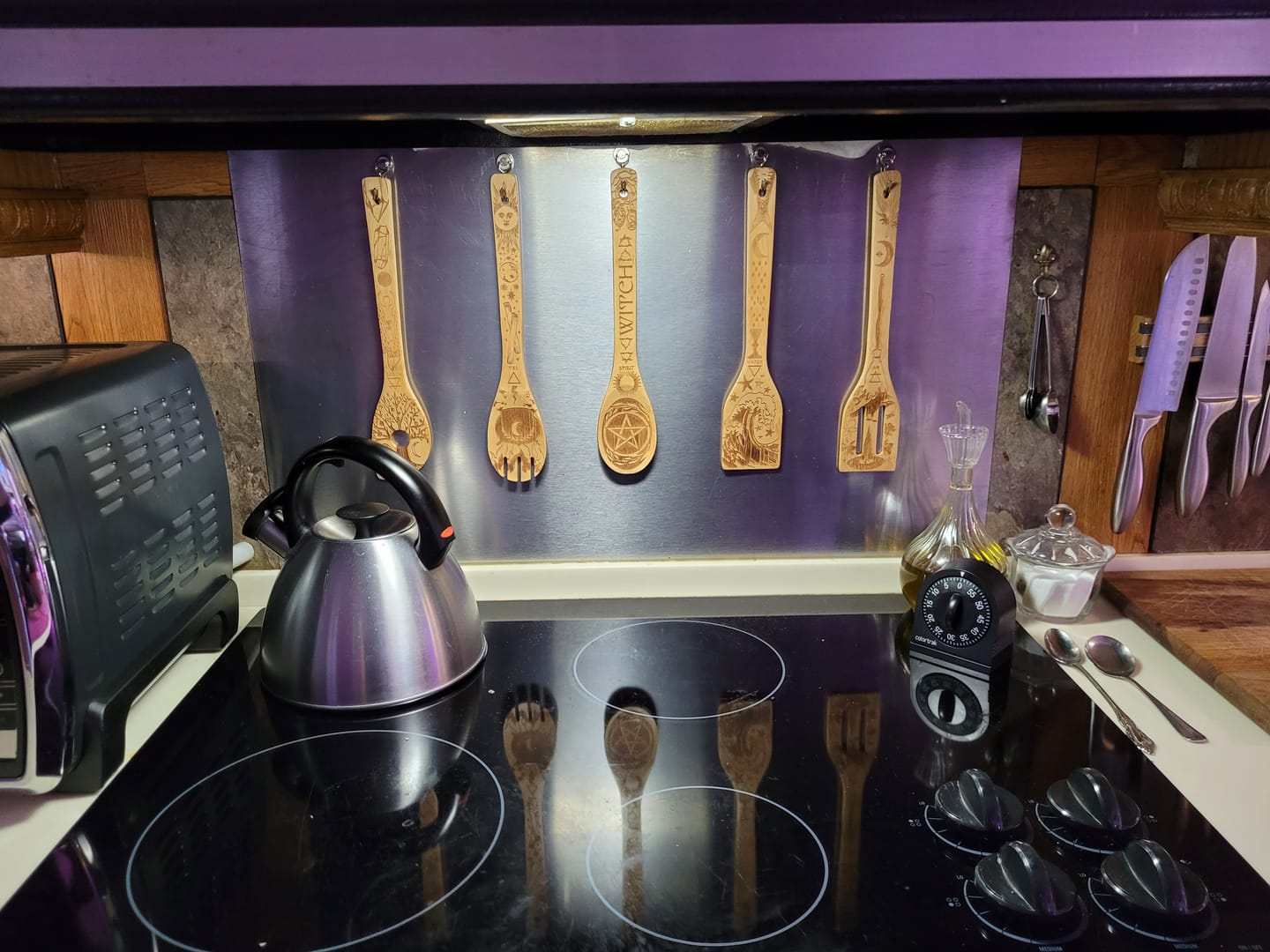 Customer photo review of The 5 Elements Bamboo Large Kitchen Utensils Set