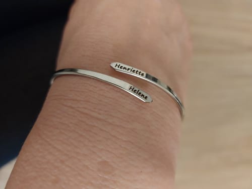 Customer photo review of Armreif mit zwei Namen