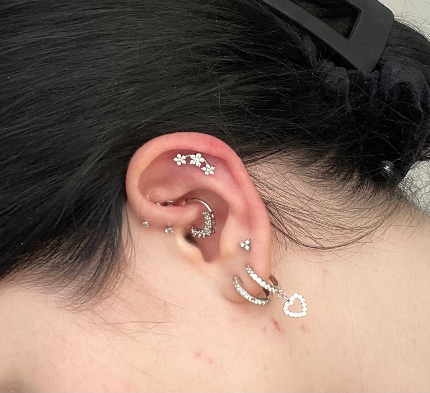 Customer photo review of Cute Three Piercing | Titan