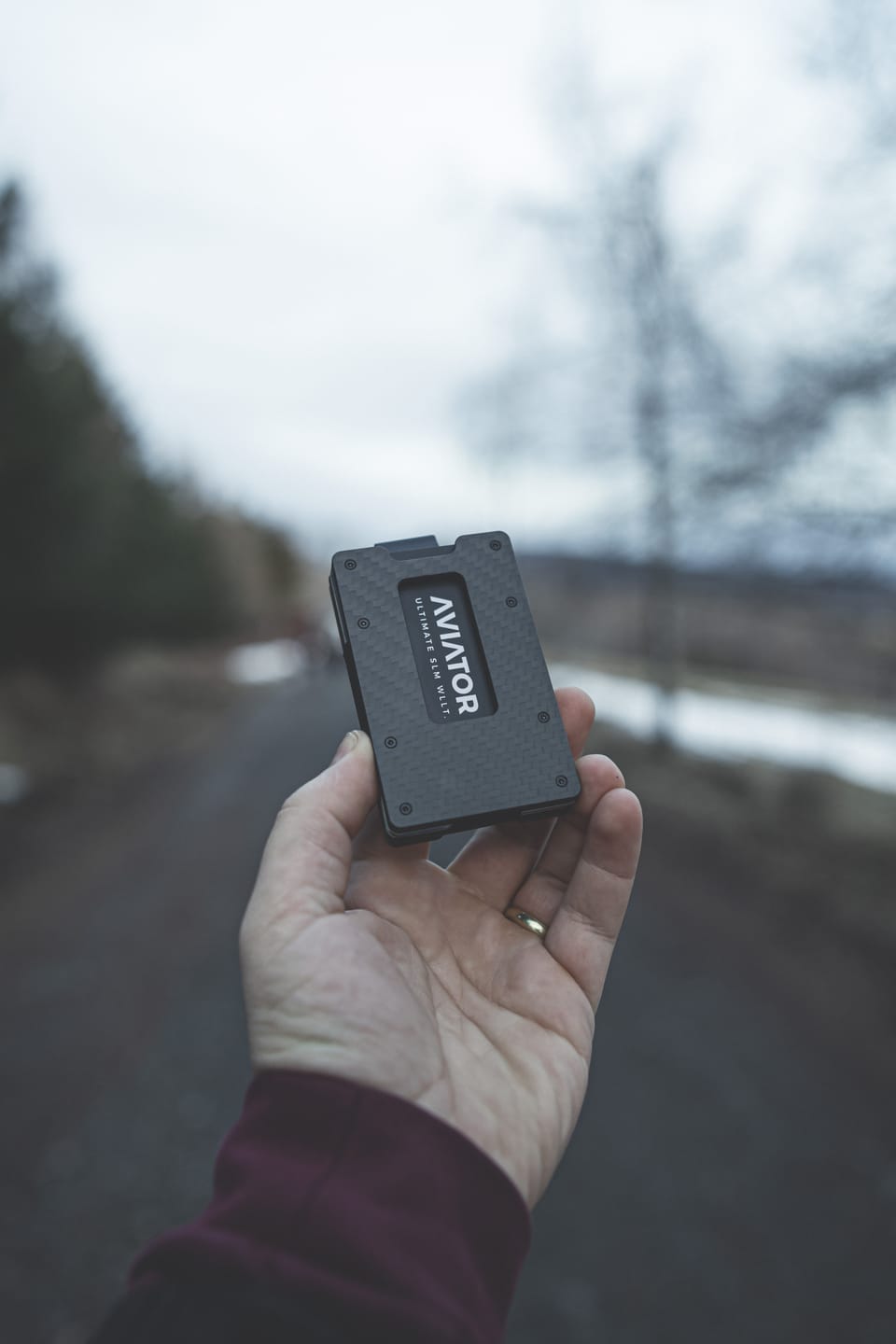 Customer photo review of Carbon Fiber | Slide Wallet + 3D printed AirTag Holder
