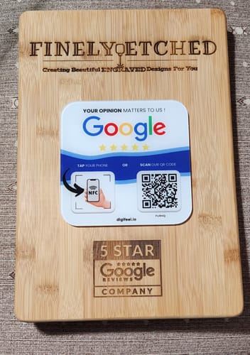 Customer photo review of Google Reviews - Plate