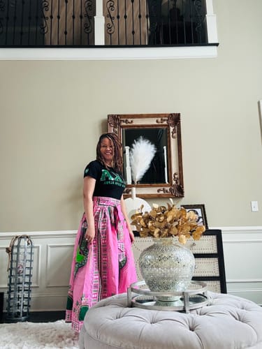 Customer photo review of Dashiki Skirt- Long- AKA