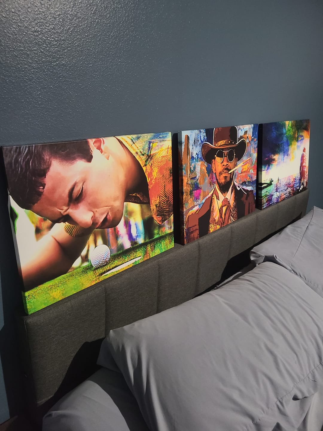 Customer photo review of Happy Gilmore Wall Art