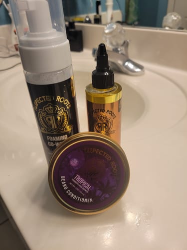 Customer photo review of Respected Roots Beard Care Kit