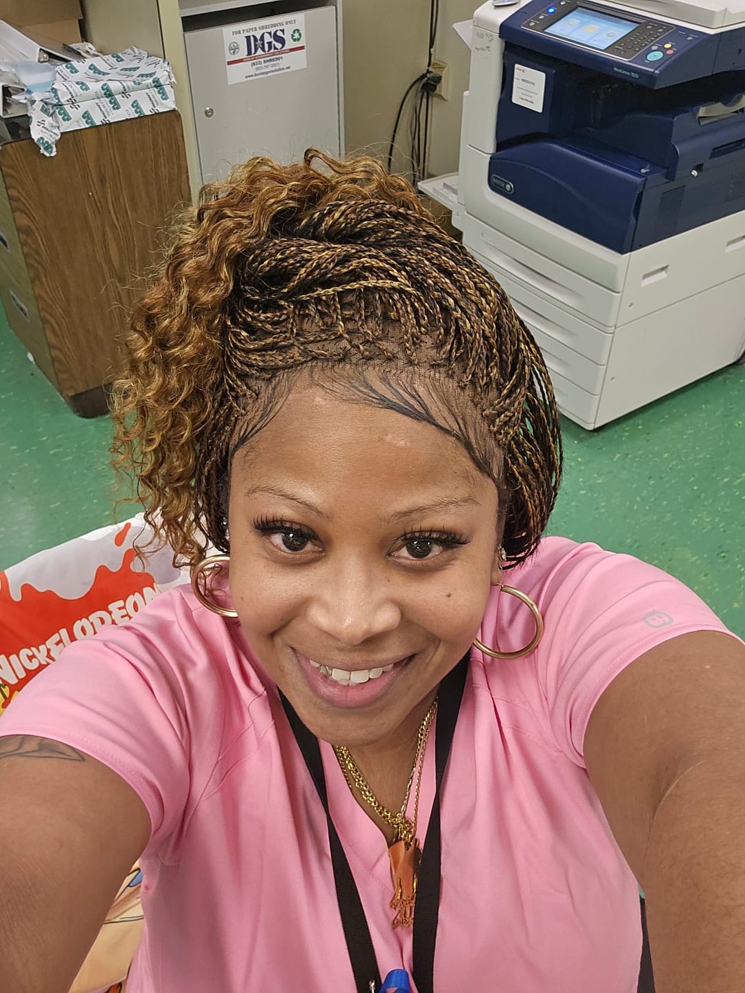 Customer photo review of Bohemian curls wig