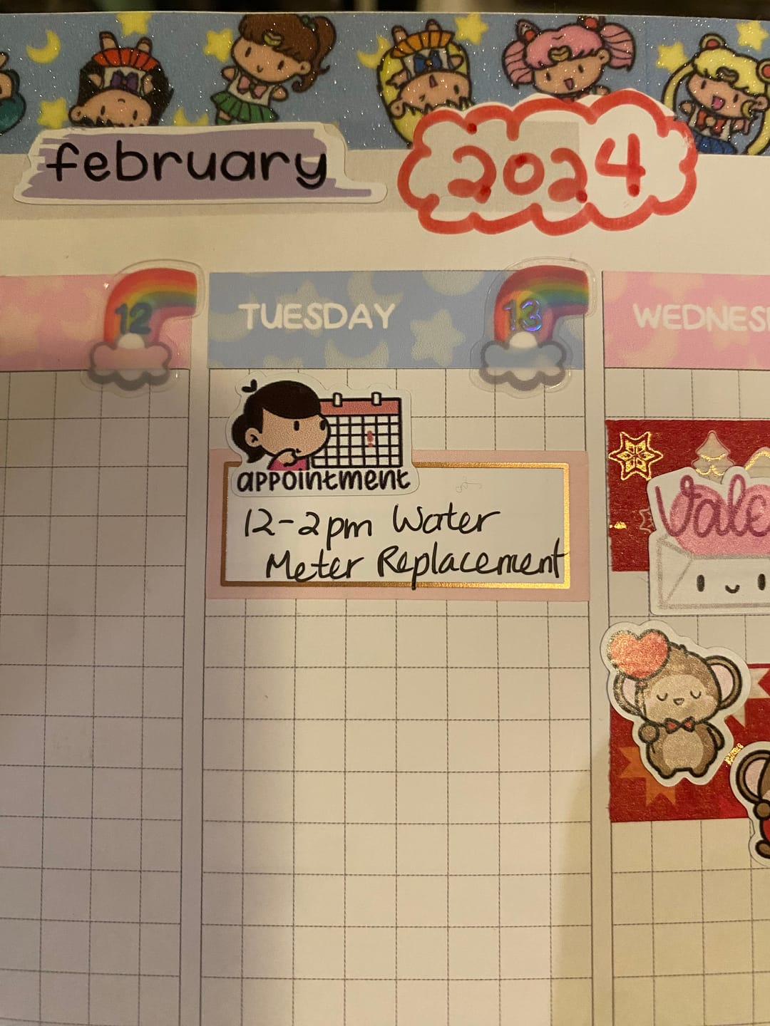 Customer photo review of Appointments 1 Planner Stickers
