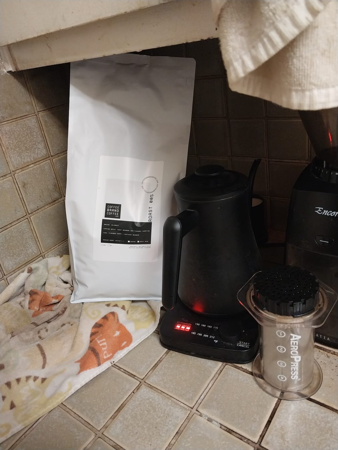 Customer photo review of Bourbon Flavored Coffee
