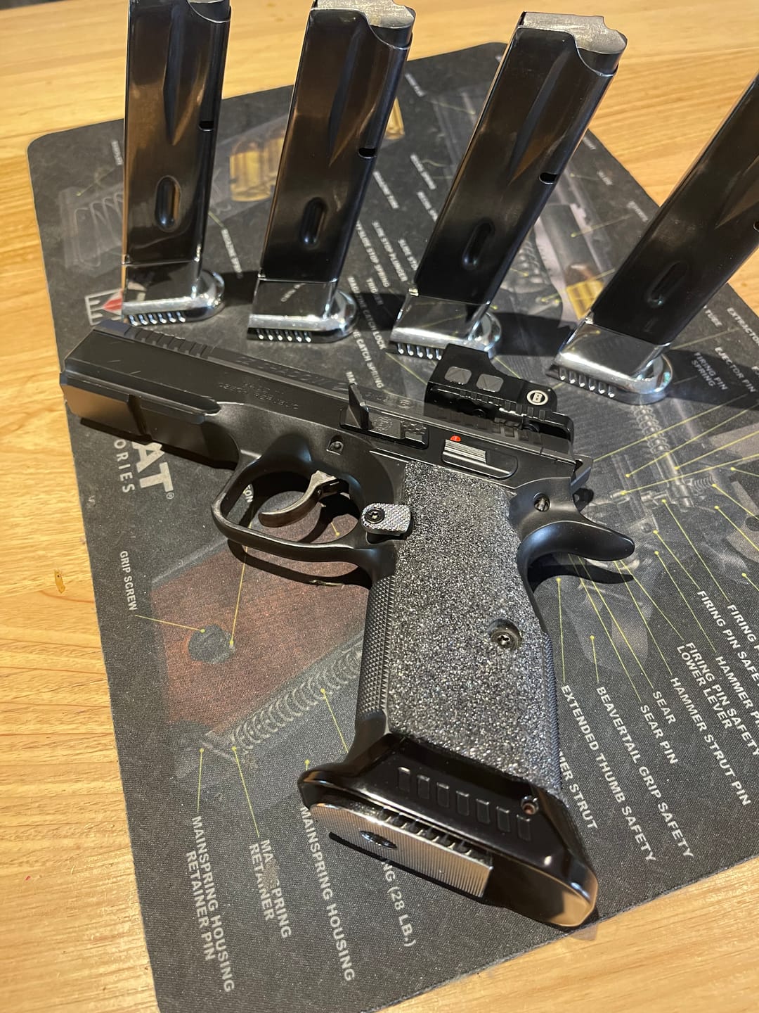 Customer photo review of CZ Shadow 2 Magazine Release Button