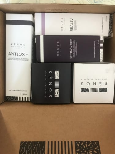 Customer photo review of Pack full rostro: Hidro-K Día, Hidro-K Noche, Realiv, Retinox Pro, Limpiador Facial