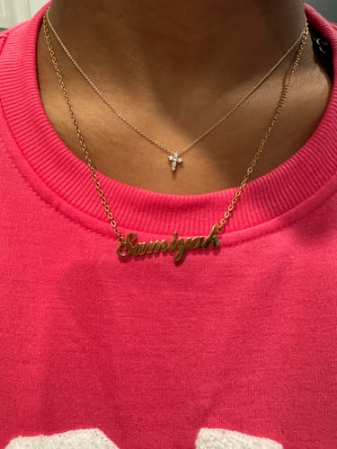 Customer photo review of Personalized Name Necklace