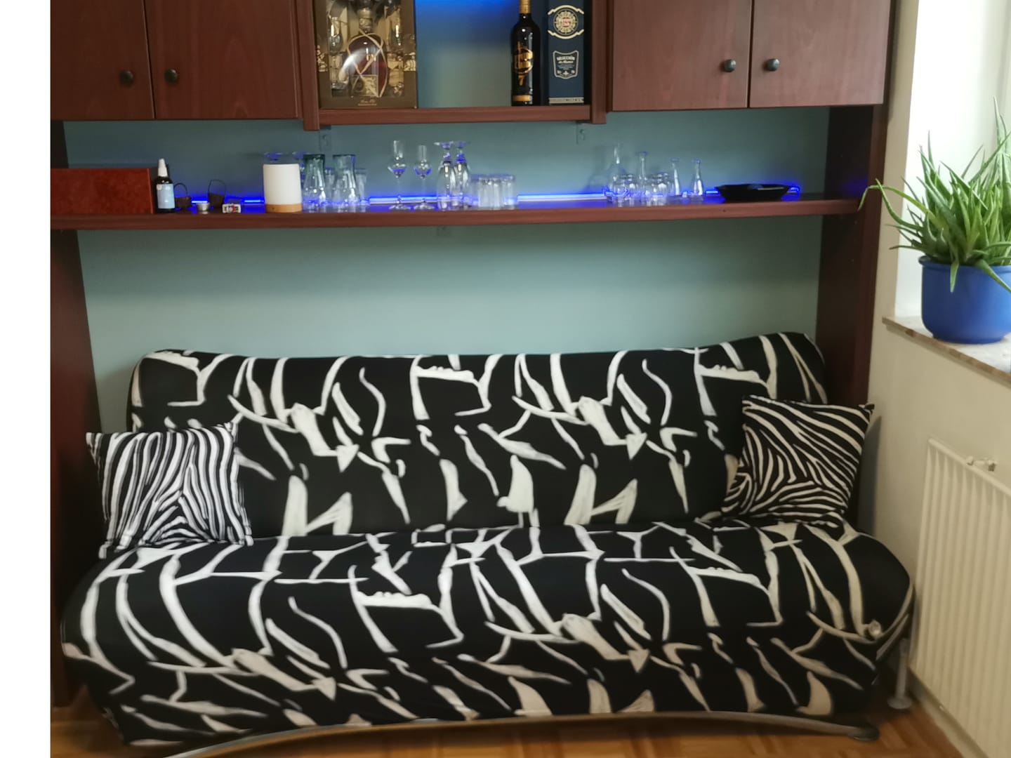 Customer photo review of Schwarz und Weiß - Bezüge für Klick-Klack-Sofas - Das Haus der Überzüge