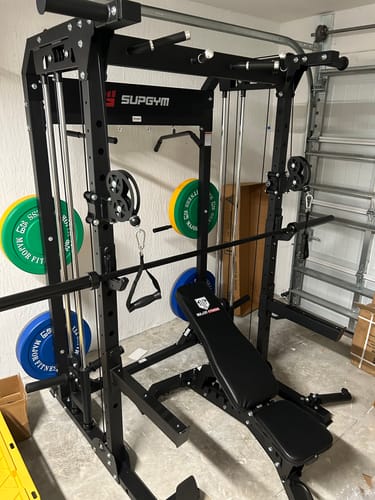 Customer photo review of MAJOR FITNESS All-in-One Home Gym Power Rack Package Raptor F22
