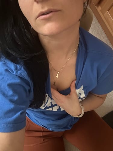 Customer photo review of Israel Map Necklace