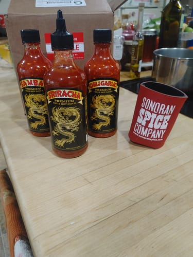 Customer photo review of Underwood Ranches Dragon Hot Sauce 3 Pack