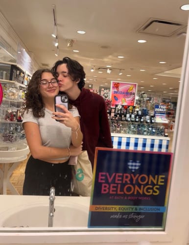 Customer photo review of Custom Embroidered Sweatshirt Portrait Music Player Couple Family Gift